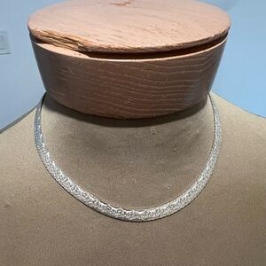 Milor 925 made in Italy reversible herringbone necklace